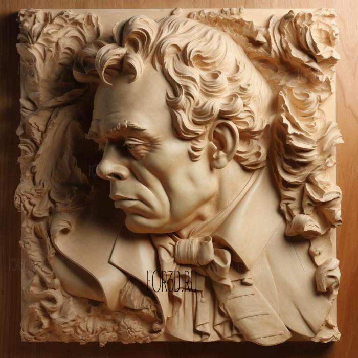 Franz Schubert 4 3d stl модель для ЧПУ